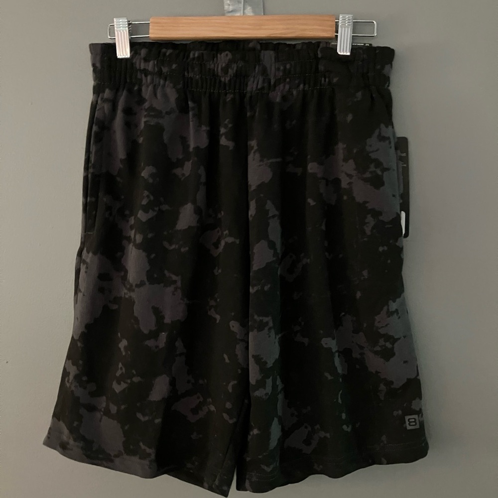 NWT LAYER  8 Black and Gray Camo  Shorts